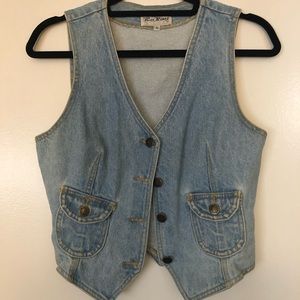 Paris Blues Thick Denim Vest w/ Pockets